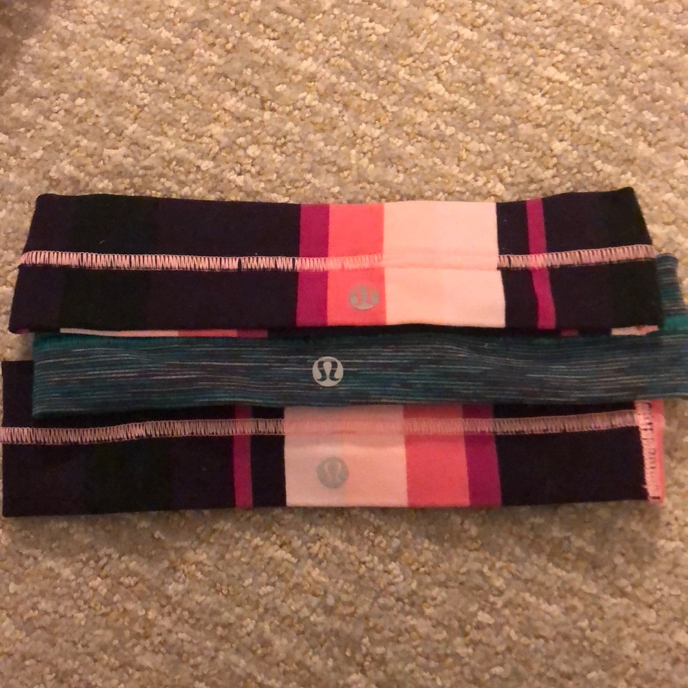 Lulu lemon set of 3 headbands